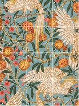 IXXI Cockatoo and Pomegranate - Wanddecoratie - Dieren - 60 x 80 cm