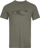 O'Neill T-Shirt Men WAVE T-SHIRT - PO - FW22 Military Green L - Military Green 100% Katoen Round Neck