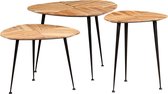 Salontafel 3 stuks massief acaciahout