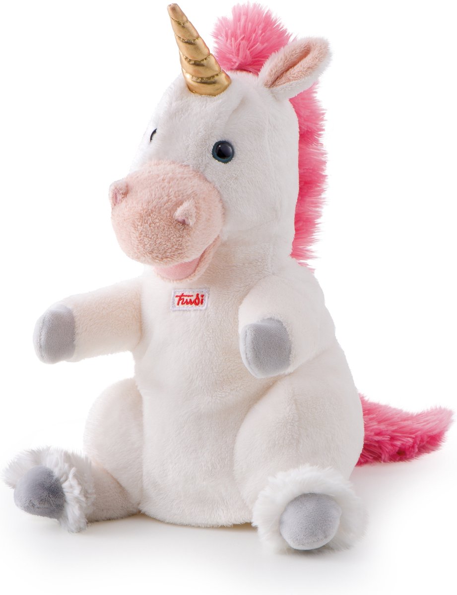 Trudi Handpop Eenhoorn/unicorn ca. 30 cm (Maat S) - Trudi