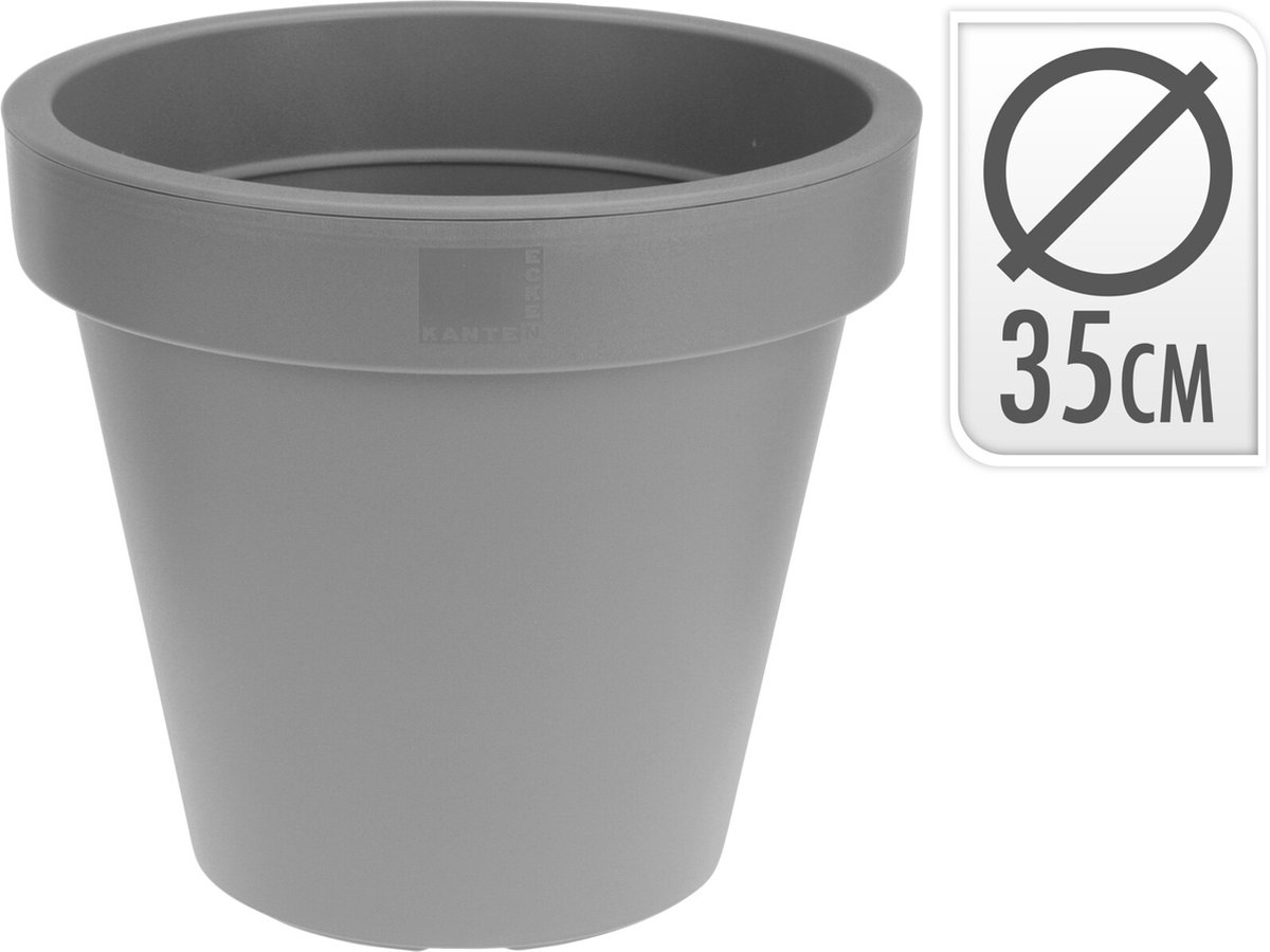 Bloempot Plastiken Grijs Polypropyleen (Ø 35 cm)