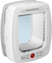 katten- en hondenluik microchip wit/transparant