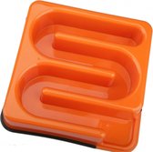 slowfeeder Labyrinth hond 1200 ml 25 x 6 cm oranje