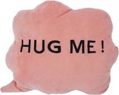 kussen HUG ME! wolk 35 x 30 x 10 cm pluche roze