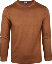 R2 Amsterdam - Pullover Wol Bruin - M - Modern-fit
