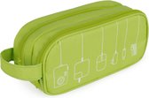 kabelorganizer 22,5 x 10,5 cm polyester groen