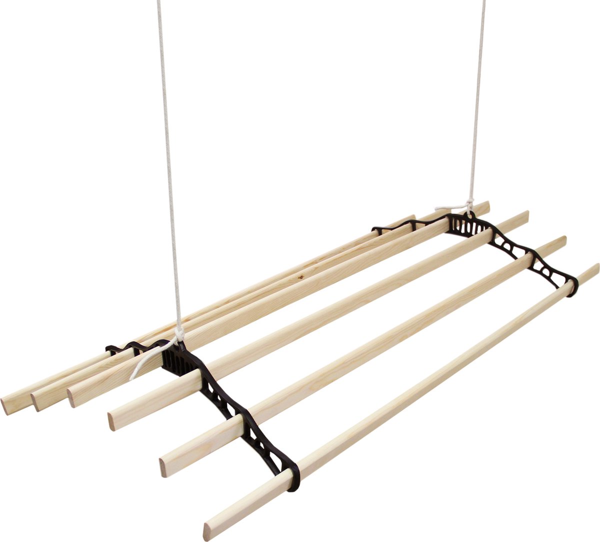 Droogrek Ophangbaar - Zwart - 1.8 meter - plafond wasrek