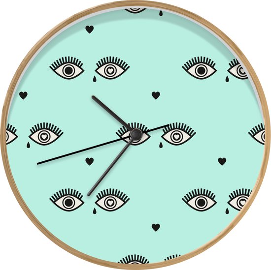 Moderne wandklok, stil, tikt niet, op batterijen werkende decoratieve Moderne wandklok, stil, tikt niet, op batterijen werkende decoratieve