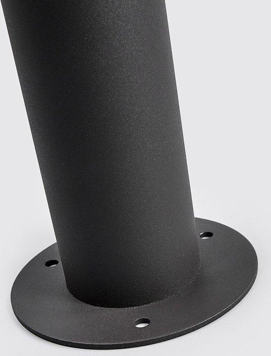 Lucande - Lampe d'extérieur LED - aluminium, plastique - H : 60 cm - anthracite, opale