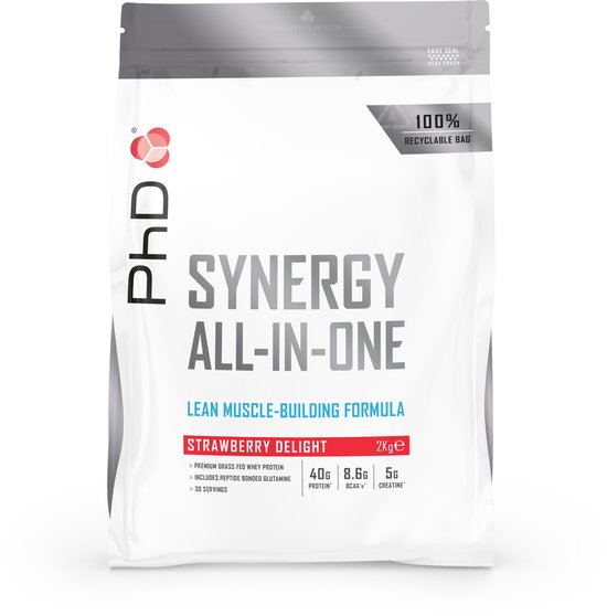 PHD Synergy All-In-One - 2kg - strawberry | bol
