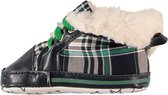 babyschoenen junior polyester groen/zwart mt 16/17
