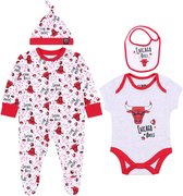 Wit-rode kledingset voor baby's - CHICAGO BULLS / 50