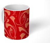 Mok - Koffiemok - Design - Art Nouveau - Bladeren - Mokken - 350 ML - Beker - Koffiemokken - Theemok