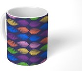 Mok - Koffiemok - Jungle - Patroon - Bladeren - Abstract - Mokken - 350 ML - Beker - Koffiemokken - Theemok