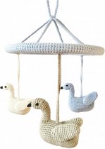 mobiel zwanen gehaakt junior 24 cm multicolor