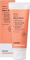 HANSKIN Vitamin C Glow Mask - 4 in 1 : Purifying, Radiance-Boosting, Skin-Balancing, Soothing - Vitamin C + Kaolin - 70ml - Vitamin Capsule Purifying - Brighter Glowy Skin Look - C