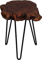 Floraya - Bijzettafel Woody 2 - Cederhout - 30x30x40 cm(LxBxH) - Maximaal draagvermogen 20KG