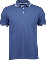 Hensen Polo - Slim Fit - Blauw - 3XL Grote Maten