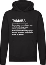 Tamara Hoodie | jarig | verjaardagkado | verjaardag kado | cadeau | Unisex | Trui | Sweater | Hoodie | Capuchon | Zwart