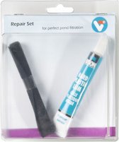 vijverfolie reparatie set VT PVC zwart 2-delig