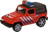 112 Pull-Back Die-Cast Brandweerauto met Licht en Geluid 11 cm