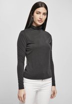 Urban Classics Longsleeve top -L- Modal Turtleneck Zwart