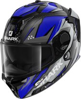 SHARK SPARTAN GT CARBON URIKAN Motorhelm Integraalhelm Carbon Blauw Wit - Maat M