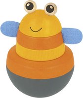 tuimelaar Wackel Susi junior 10 cm hout geel/oranje/grijs