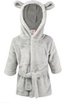 badjas junior fleece grijs maat 98