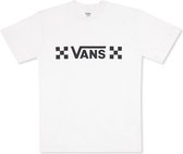 Heren-T-Shirt met Korte Mouwen Vans Drop V Check-B Wit