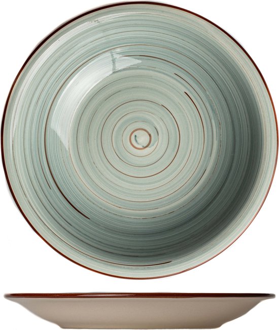 Assiette petit déjeuner (6 pièces) | Coloré | 19 cm | Poterie