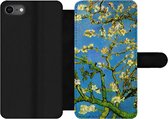 Bookcase Geschikt voor iPhone 8 telefoonhoesje - Amandelbloesem - Vincent van Gogh - Met vakjes - Wallet case met magneetsluiting