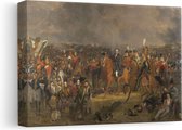 Artaza Toile Peinture La Bataille de Waterloo - Jan Willem Pieneman - 30x20 - Klein - Art - Impression sur Toile