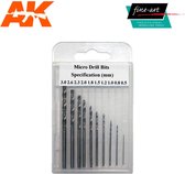 Modellers Drills 0.5mm - 3.0mm - Fine Art - FA 521