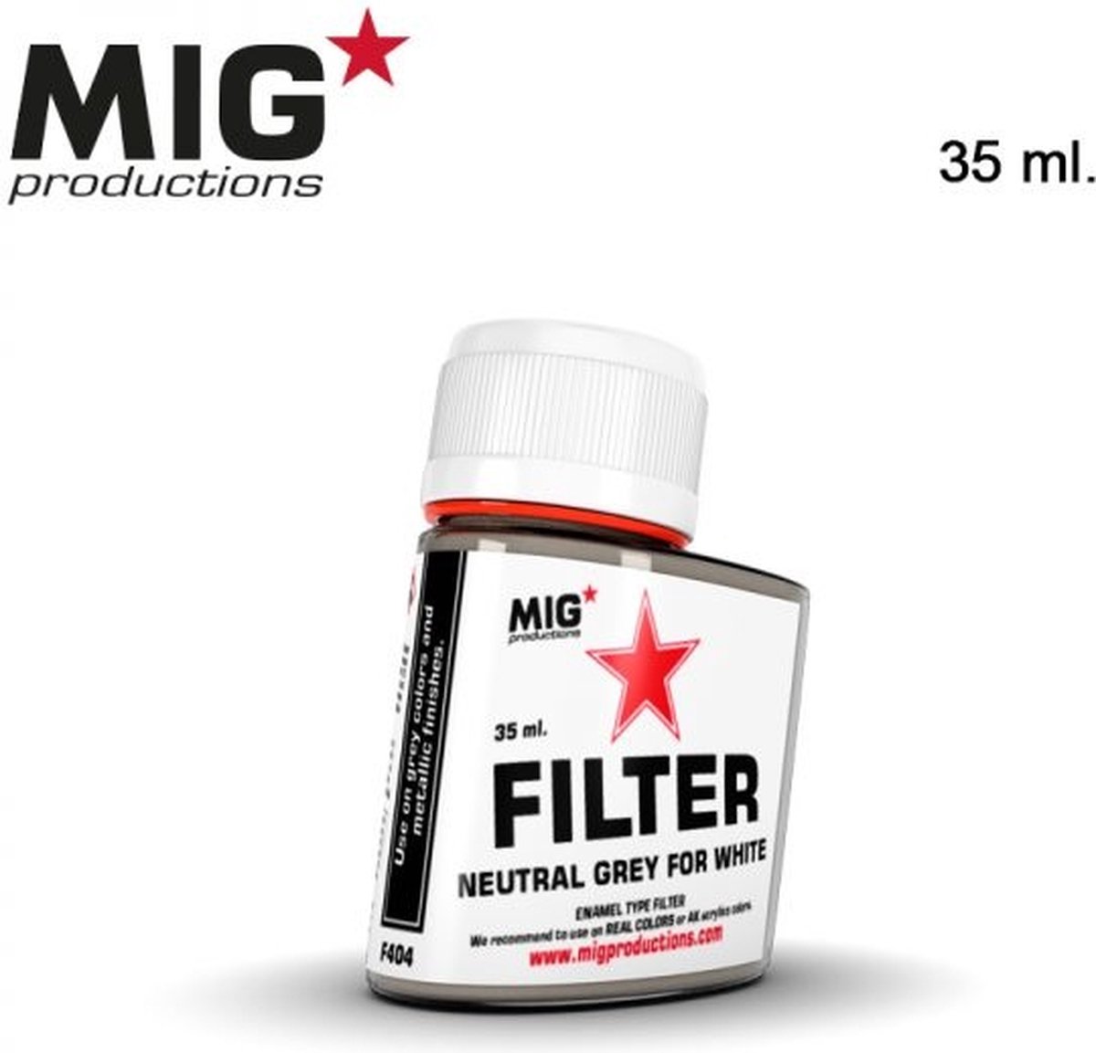 MIG Productions - F404 - Neutral Grey Filter for White - 35ml -