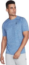 Skechers On the Road Tee M2TS209-BLW, Mannen, Blauw, T-shirt, maat: M