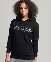 Superdry Dames Trui Vintage Core Logo hoodie met metallic print