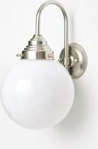 Art Deco Trade - Wandlamp Bol 20 Meander Matnikkel