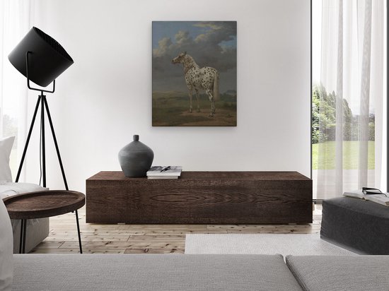 Artaza Toile Peinture Le Cheval Pied - Paulus Potter - 80x100 - Groot - Art - Impression sur Toile