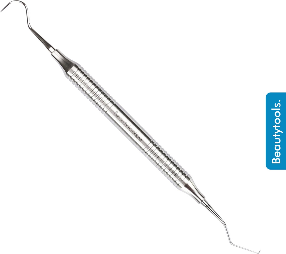 BeautyTools Tandsteenhaakje - Tandsteen- en Tandplak Verwijderaar (Scherp) - Extra Fijne Dubbelzijdige Sonde / Scaler - Holle Buis (17.5 cm) - (DT-2434)