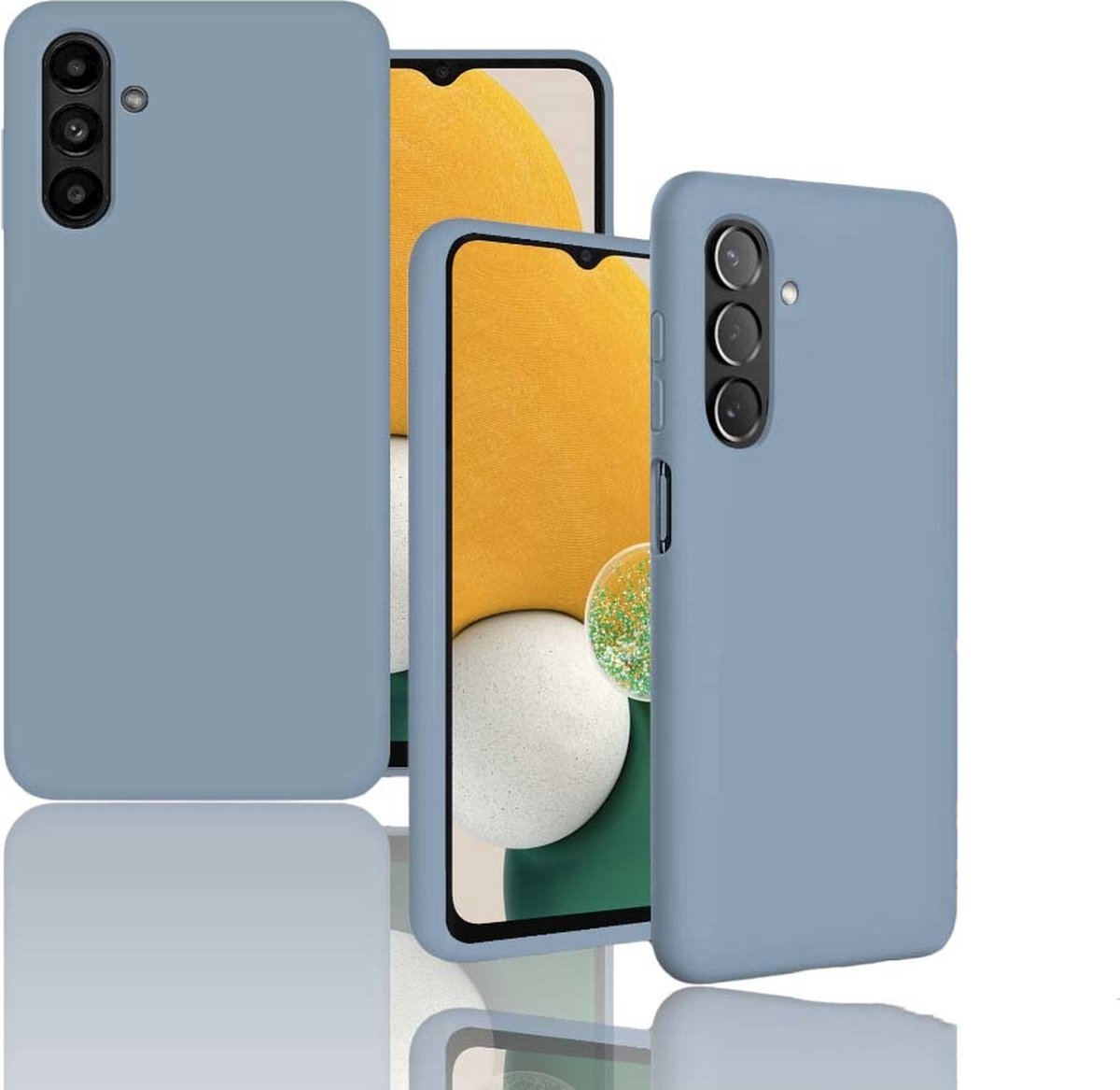 OTronica – Hoesje Geschikt Voor Samsung Galaxy A13 5G / A04s hoesje Zacht siliconen back cover – Graniet Grijs