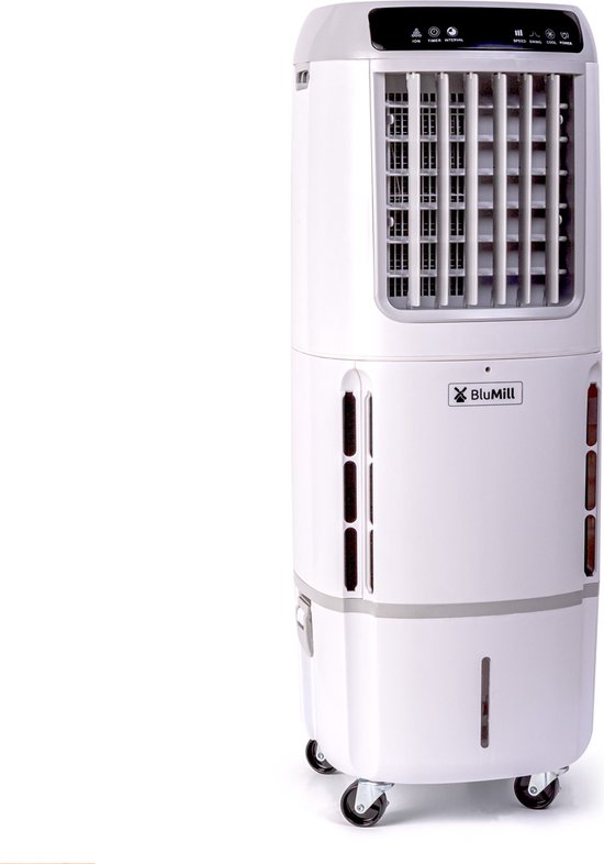 Blumill power air cooler - mobiele luchtkoeler - incl. Afstandsbediening en timer - 10l waterreservoir