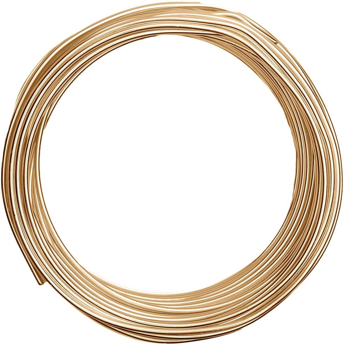 Vaessen Creative Aluminium Draad - 3mm - ±26m - 500g - Licht goud