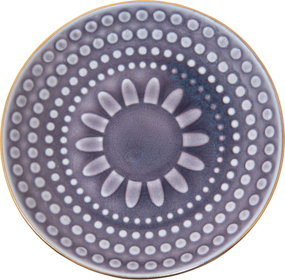 Goedkoopste Clayre & Eef Gebaksbord Ø 13 cm Paars Keramiek