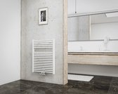 Schulte EP07660-M 04 designradiator 60 x 77 cm, München met midden onderaansluiting, 461 Watt, alpine-wit, radiator voor de badkamer en keuken