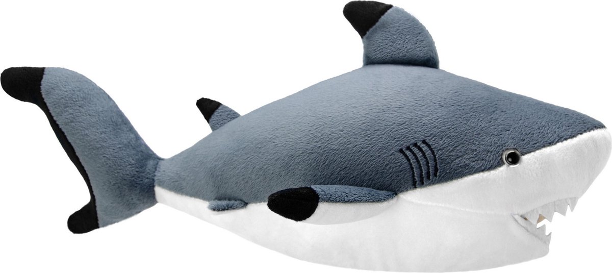 Wild Planet Haaien Knuffel - pluche - zwartpunthaai knuffeldier - 40 cm - zeedieren