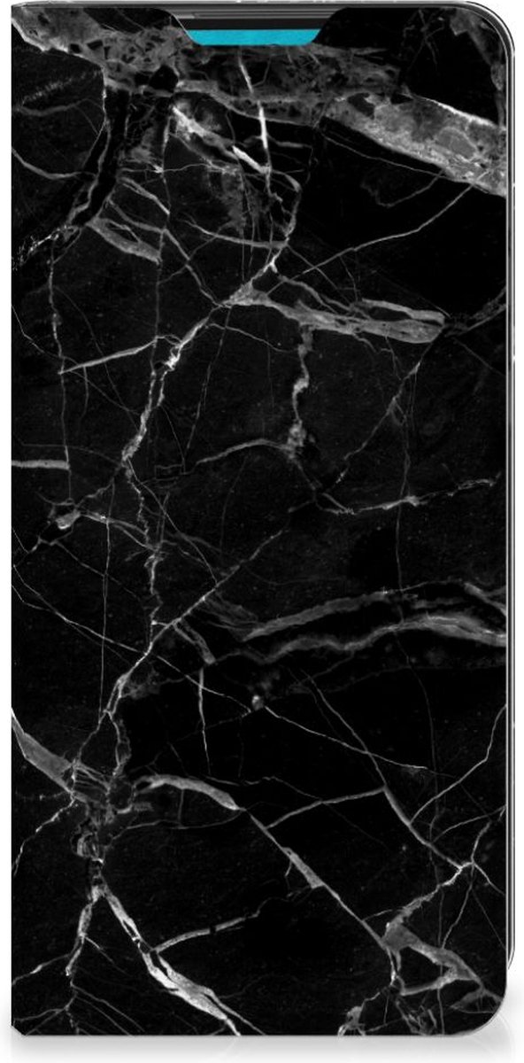 Samsung Galaxy A73 Standcase Marmer Zwart - Origineel Cadeau Vader