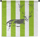 Tapisserie - Tapisserie - Motif - Cerf - Rayures - 60x60 cm - Tapisserie