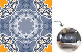 Tafelkleed - Tafellaken - 120x120 cm - Winter - Abstract - Bloemen - Design - Binnen en Buiten