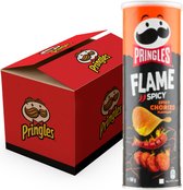 Pringles Flame Spicy Chorizo Flavour 160 gr - tray 9 stuks